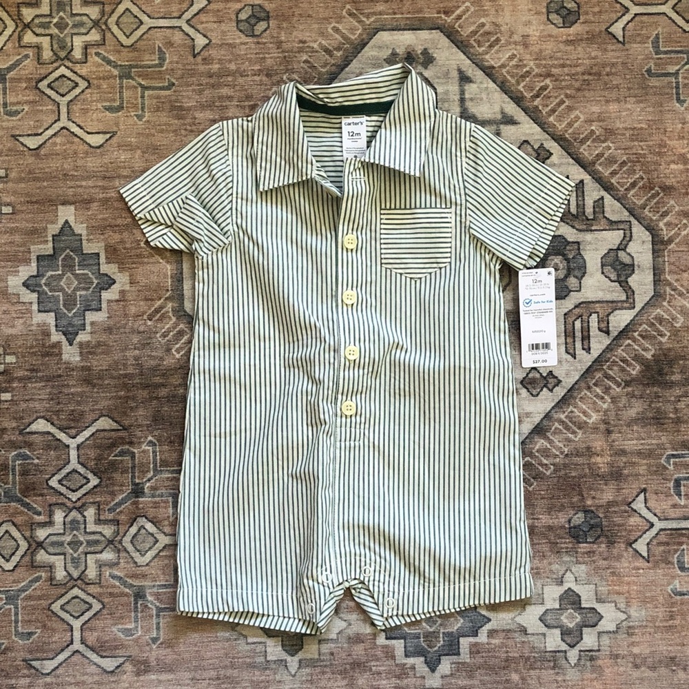 NWT Carter’s Collared Onesie